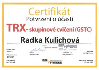 TRX - skupinové cvičení (GSTC)